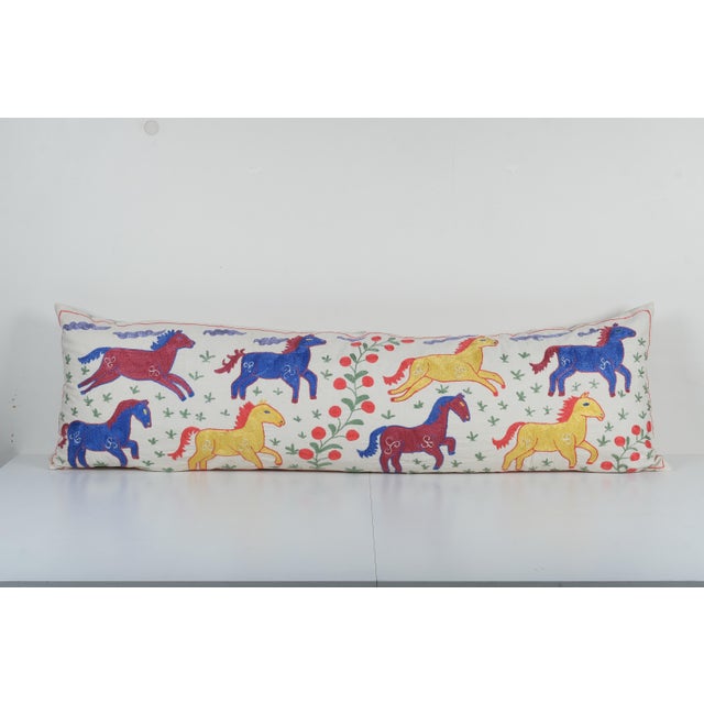 Animal Motif Suzani Pillow Cover Elevate your home decor with our Turkish Suzani Pillow Cover, featuring exquisite vintage...