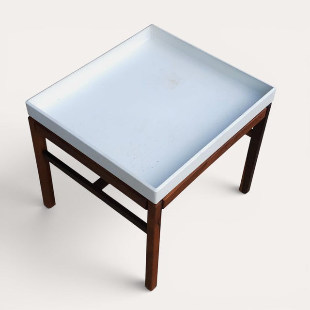 1960s 1960s Swedish Rosewood Plant Stand With Tray For Sale - Image 5 of 5