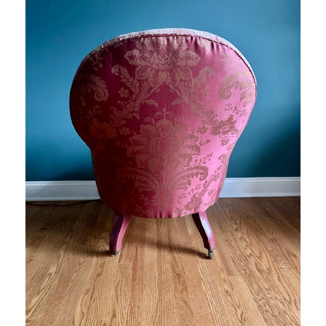 Antique Late 19th Century English Slipper Chair For Sale In New York - Image 6 of 13