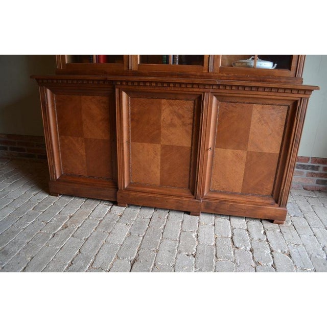 Antique Mahogany Display Bookcase For Sale - Image 5 of 11