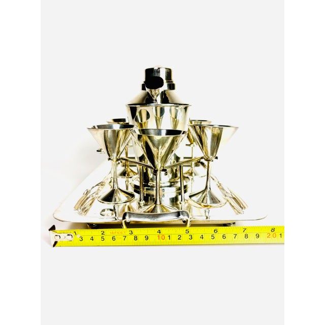 Old English Silver-Plated Cocktail Set, Circa 1940 For Sale - Image 11 of 12