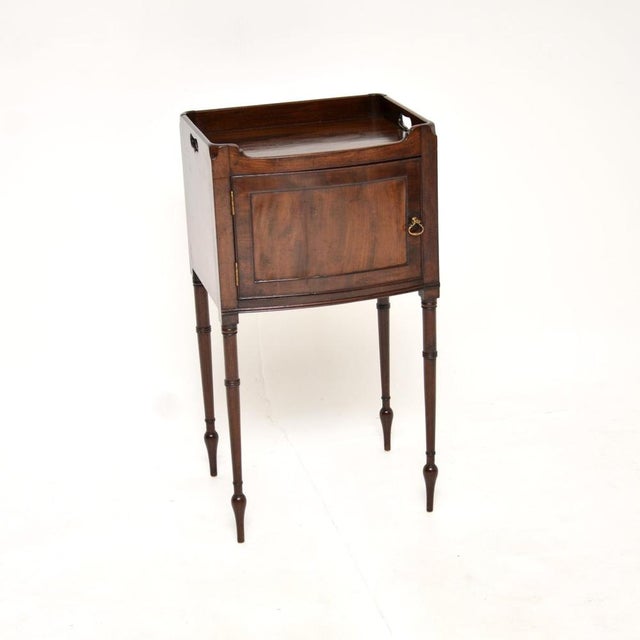 Antique Georgian Side Cabinet on Legs, 1890s For Sale - Image 12 of 12