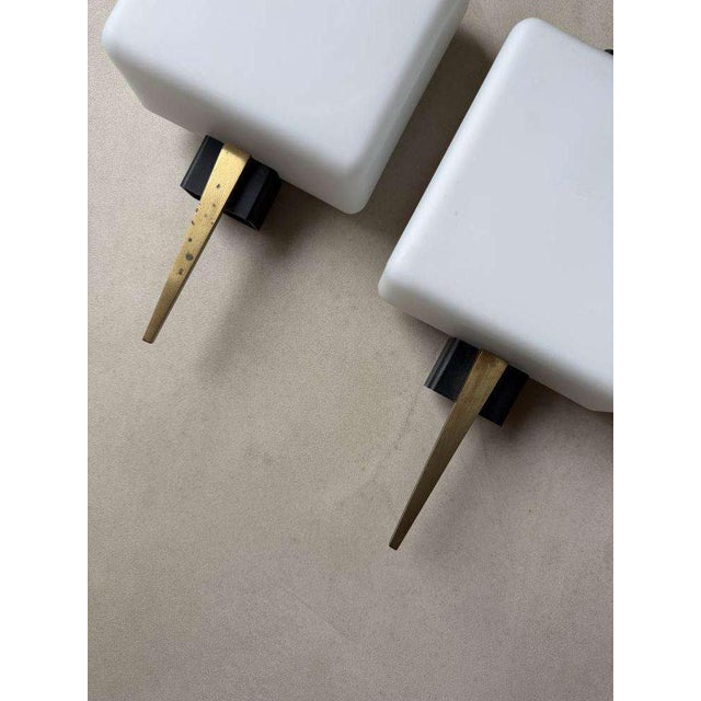Metal Wall Lamps from Maison Arlus, France, 1960s, Set of 2 For Sale - Image 7 of 9