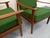 Vintage Scandinavian Chairs in Teak and Green Fabric, 1960s, Set of 2 For Sale - Image 6 of 18