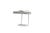 Allan Gould for Mutual-Sunset Lamp Manufacturing Company, rare desk lamp. Chrome-plated steel with fluted acrylic base.