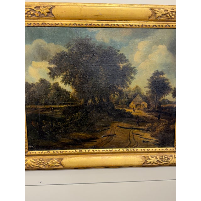 18th Century Oil on Canvas 'Road to the Farm' For Sale - Image 11 of 11