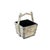 Rustic Vintage Rustic Off White Square With Handle Wood Bucket For Sale - Image 3 of 5