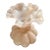 Vintage Blush Pink Opaline Art Glass Ruffled Vase For Sale