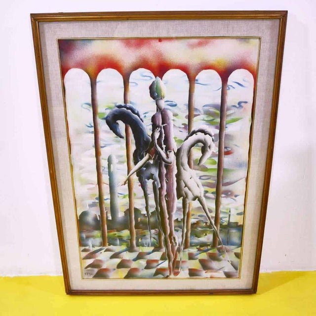 Vito Violati Tescari, Figurative Composition, 2000s, Framed For Sale - Image 8 of 8