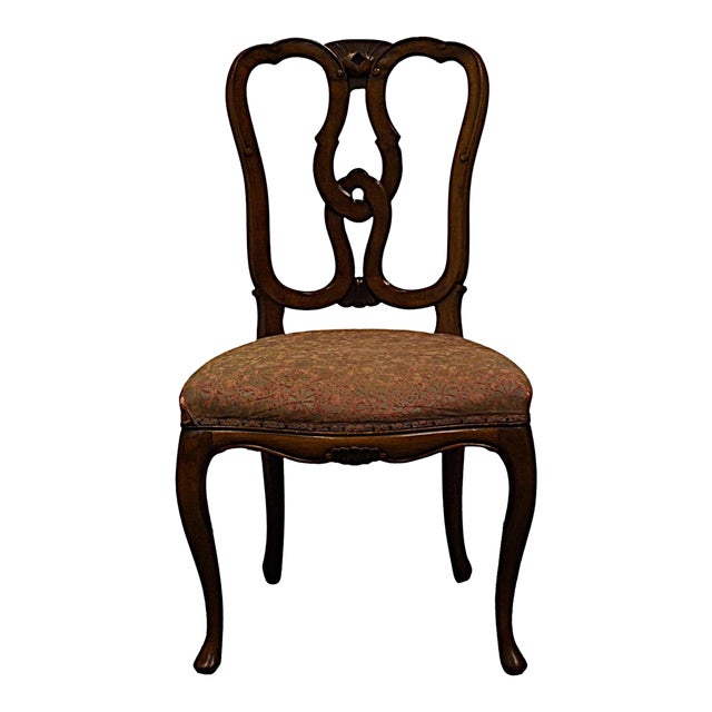 High End Vintage French Provincial Art Nouveau Style Dining Side Chair For Sale