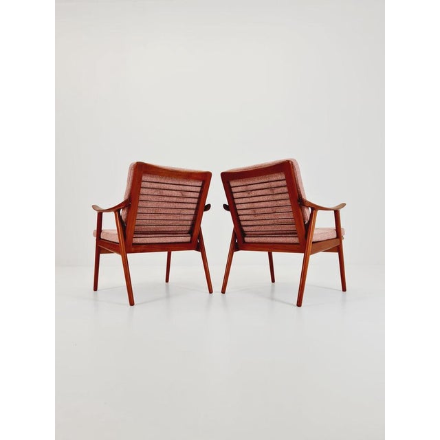 Wood Mid-Century Scandinavian Teak Lounge Chair by Fredrik Kayser for Vante, 1950s For Sale - Image 7 of 11