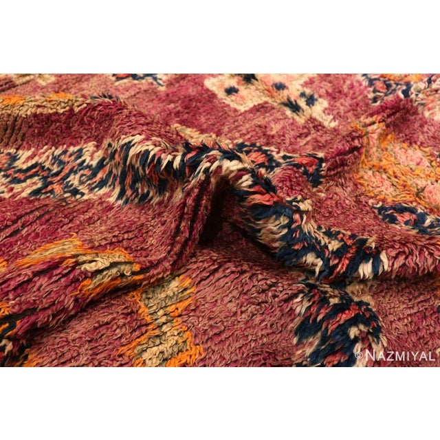 Nazmiyal Collection Vintage Folk Art Moroccan Rug For Sale - Image 4 of 8