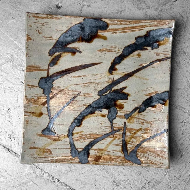 Ceramic Bowl / Vide Poche with Grass Motif, Japan, 1980s For Sale - Image 10 of 10