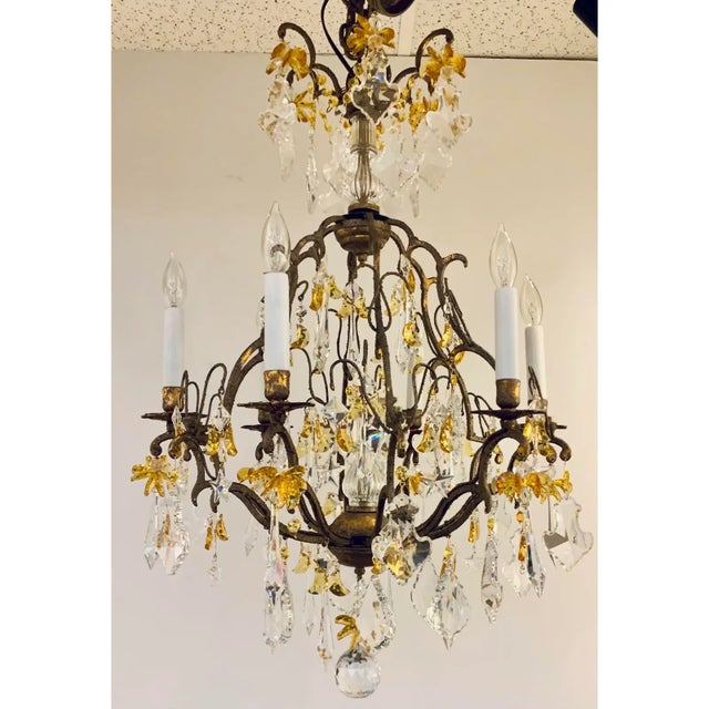 Italian Myran Allan Luxury Lighting Italian Swarovski Versailles Chandelier For Sale - Image 3 of 6