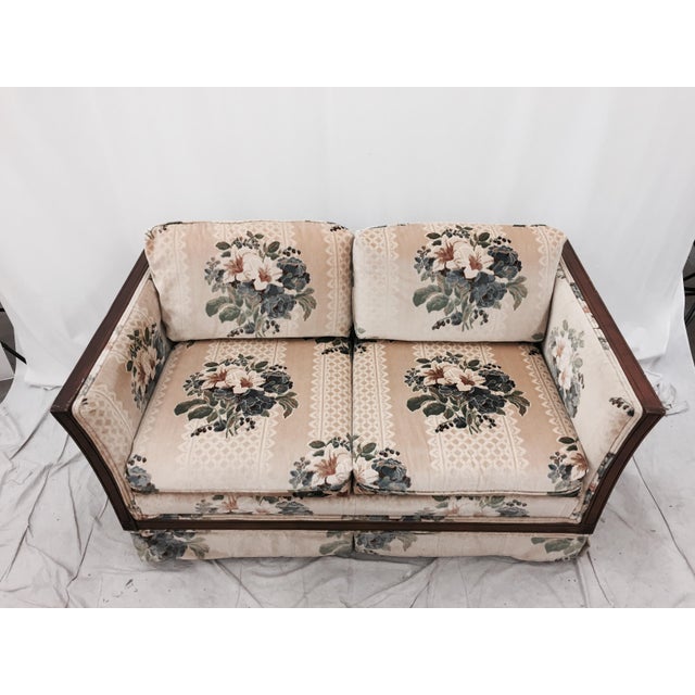 Vintage Cane Panel Loveseat Chairish