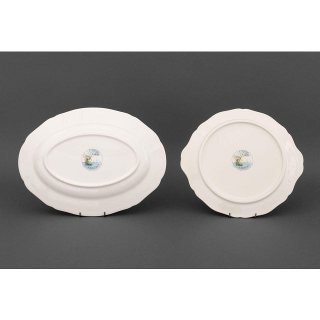 Late 20th Century Collection of Four Gien "Caraibes" Faience Tableware Pieces For Sale - Image 5 of 11