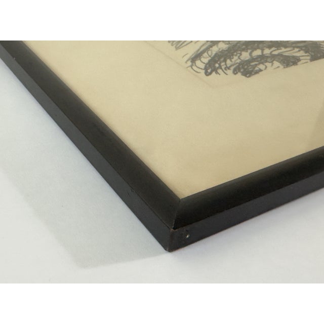 Printmaking Materials 1940s Waldo Peirce "Chamber Music" Signed Original Lithograph — Associated American Artists, Framed For Sale - Image 7 of 8
