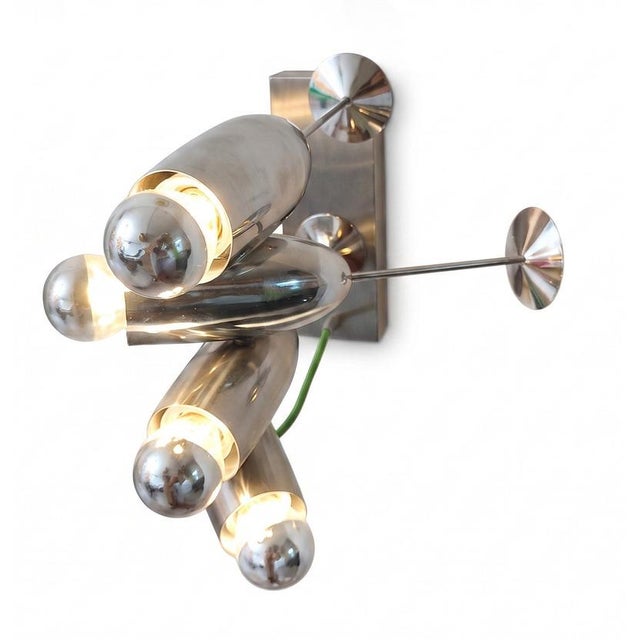 Silver Alcoholic Wall Light by Dario Nasuti For Sale - Image 8 of 16