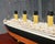 Metal Late 20th Century r.m.s. Titanic Danbury Mint Collector’s Model Ship in Display Case – Museum Quality Detail For Sale - Image 7 of 12