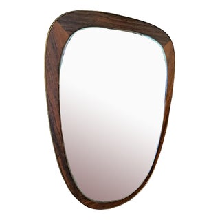 Vintage Danish Rosewood Mirror, 1960 For Sale