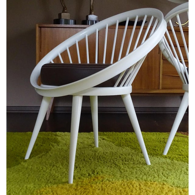 1960s Scandinavian Ellipse Armchairs from Swedese, Set of 2 For Sale - Image 5 of 15