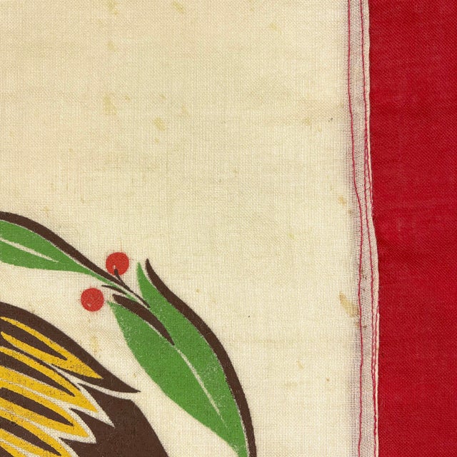 Mexican Vintage Wool Flag of Mexico For Sale - Image 3 of 8