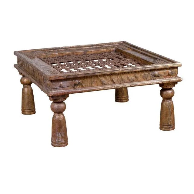 Indian Brass Coffee Table For Sale - Image 13 of 13