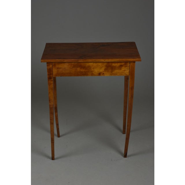 Walnut Side Table with Drawer For Sale - Image 11 of 18