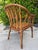 Late 20th Century Vintage Handcrafted Rattan Barrel Back Chair With Woven Seat For Sale - Image 5 of 13