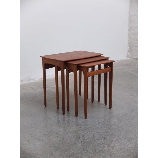Nesting Tables in Teak and Oak by Svend Åge Madsen, 1960s, Set of 3 For Sale - Image 6 of 16