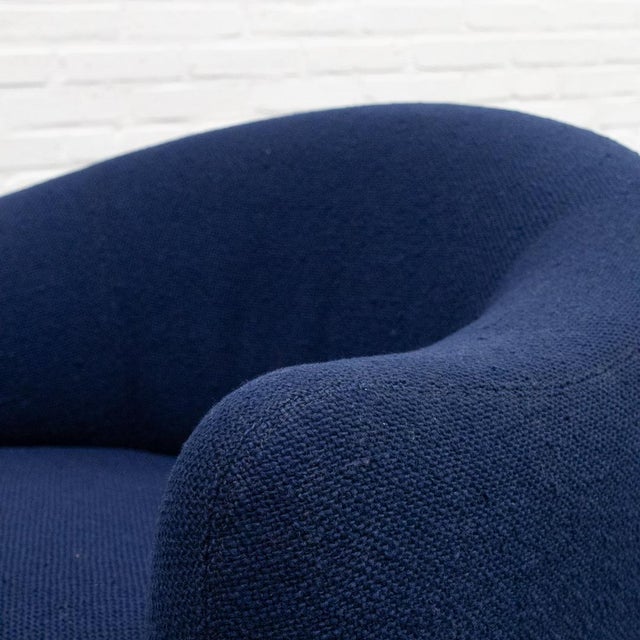 Blue Club Chair by Jules Heumann for Metro, 1970s For Sale - Image 8 of 13