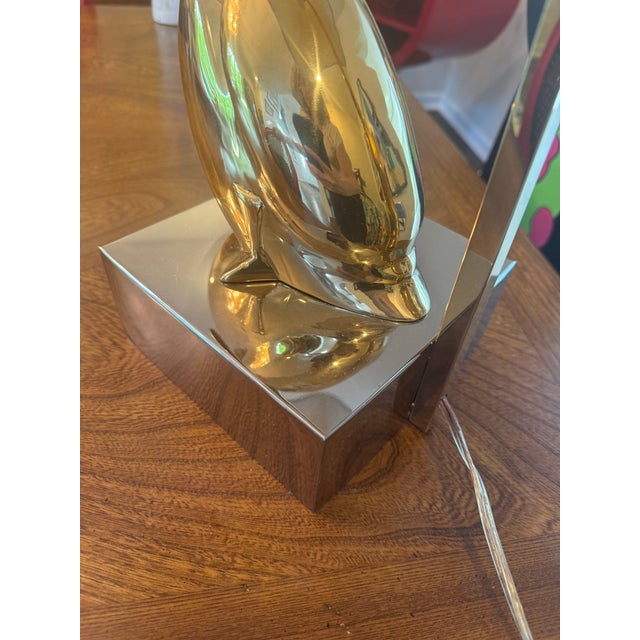 Vintage Maison Charles–Style Brass Pelican Table Lamp, Circa 1970s For Sale - Image 11 of 12