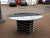 Mid-Century Modern Circular Dining Table with Smoked Glass on Chrome Base, 1970s For Sale - Image 4 of 11