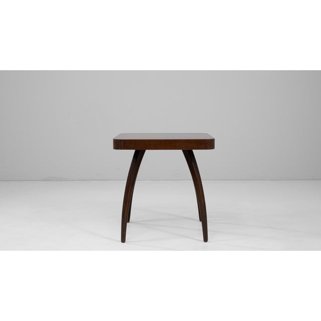 1960s Czech Walnut Spider Table By J. Halabala For Sale - Image 16 of 18