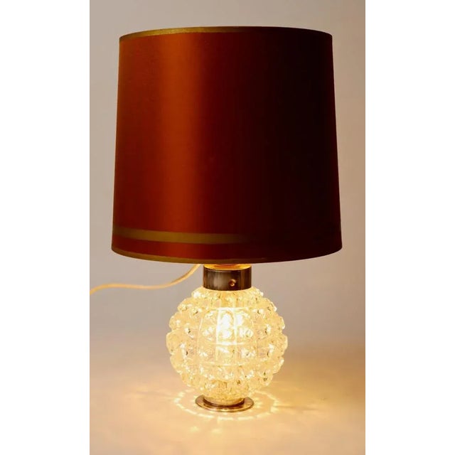 Small Table Lamp with Illuminated Lamp Foot, 1960s, in Very Good conditions. Designed 1960 to 1969 European Plug (up to...