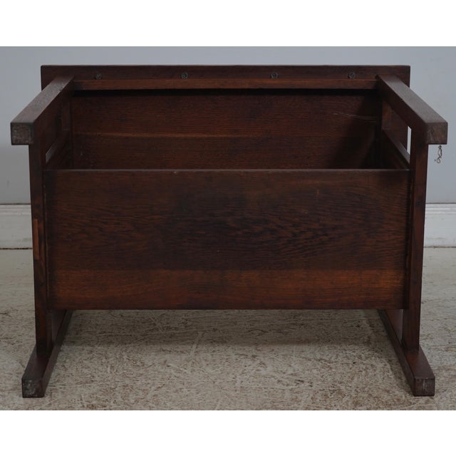 Stickley Antique Arts & Crafts Mission Oak Table For Sale - Image 14 of 15