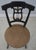 Age: Approx: 60 Years Old Details: French Empire Style Brand New Leopard Print Upholstery Lyre Back Design Black Finish w....