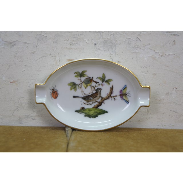 Late 20th Century Herend Hungary Rothschild Bird China Serving Plates Bowls Cachepots - 30 pcs For Sale - Image 11 of 18