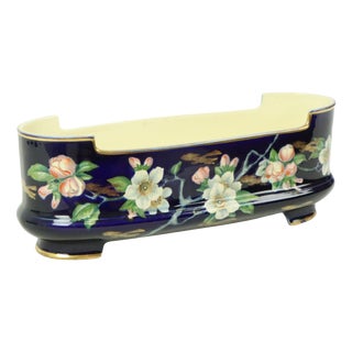 Antique Floral Art Nouveau Taiping Flowerpot from Villeroy & Boch, 1890s For Sale