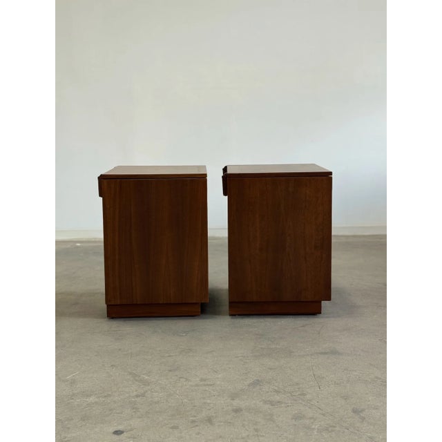 Brown 1960s Dual Storage Tambour Cabinets - Sold Separately For Sale - Image 8 of 11