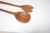 Wood Mid-Century Scandinavian Modern Extra Long Teakwood Salad Tongs For Sale - Image 7 of 8