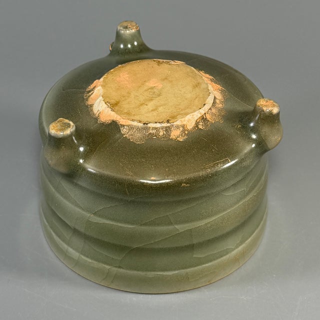 Antique Chinese Celadon Tripod Censer, Collectible For Sale - Image 4 of 5
