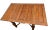Early 20th Century English Tudor Expansion Table Turned Baluster Legs Quarter Sawn Oak, X-Stretcher For Sale - Image 4 of 14
