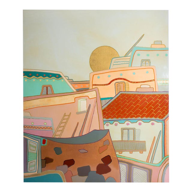 Acrylic on Panel Painting Signed by Artist Salvatore Adamo Scalisi For Sale