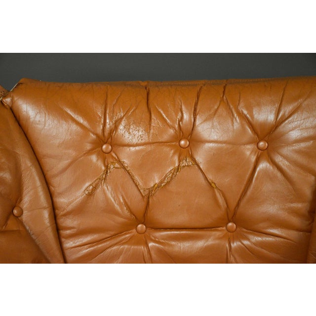 1970s Tormod Alnaes Leather Sling and Chrome Lounge Chairs - A Pair For Sale - Image 10 of 12