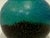 Ceramic Hand Thrown Signed Teal Blue Glossy Ceramic Vase Pottery From Basel Switzerland For Sale - Image 7 of 7