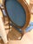 Early 20th Century Pair of Ultra Suede Blue Louis Style Armchairs For Sale - Image 5 of 9