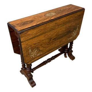 Inlaid Rosewood Sutherland Table, 1895 For Sale