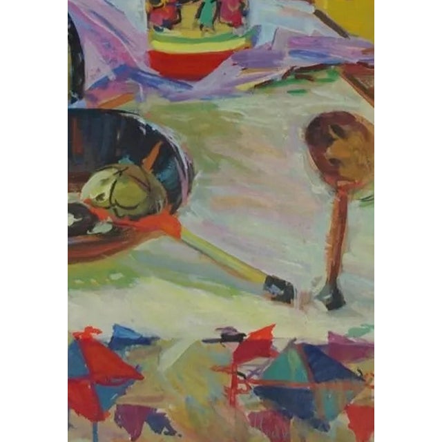 Vintage Still Life Oil Painting, Ukrainian Soviet Art, 1970s 68-47 For Sale - Image 6 of 6