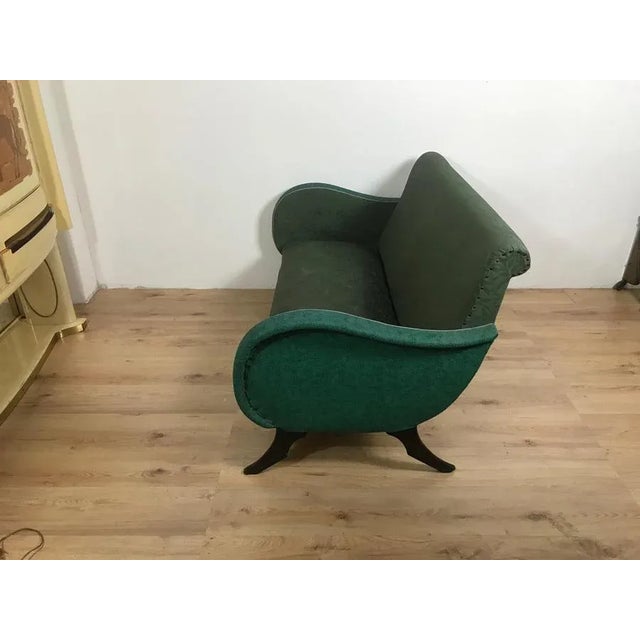 Vintage Wood Sofa, 1940s For Sale - Image 17 of 18